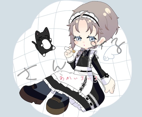 かわいいデフォルメイラスト♥お描きします X、YouTube、インスタなどで使用OK◎ イメージ1