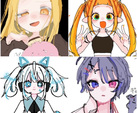 ふわふわきゅるきゅるイラスト描きます イメージ1