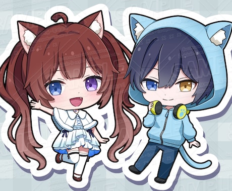 ミニキャライラスト制作いたします SNSアイコンやグッズ制作、YouTube等に使用できます！ イメージ2
