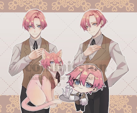 TRPG立ち絵・表情差分イラスト制作します あなた専用のご希望に沿った立ち絵イラスト制作します。 イメージ2