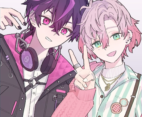 Vtuberなどのキャライラスト描きます コミュニケーションとスピードには自信あります。 イメージ2