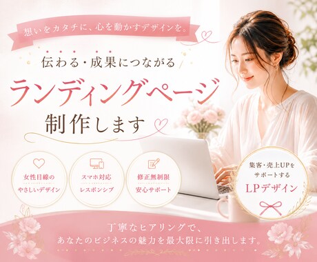 集客UP！ペライチで魅力伝わるLPを制作します 第一印象で惹きつけるオリジナルヘッダー画像つき イメージ1