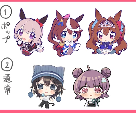SNS、動画で使えるイラスト作成いたします 可愛いイラストを丁寧に作成します*ˊᵕˋ)੭ イメージ2