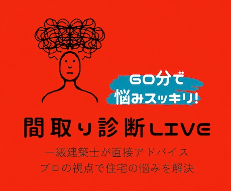間取り確定まで一級建築士が伴走します /全3回/事前チェック＋ビデオ相談で間取りを徹底診断！ イメージ1