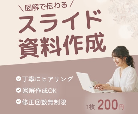 図解で伝わりやすいスライド資料作成します 丁寧に整え、シンプルに分かりやすい資料に仕上げます イメージ1
