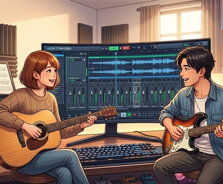 AIで作った曲をバンドみたいにします AIで曲を作っている方にお勧めです！耳コピ苦手な方も！ イメージ1