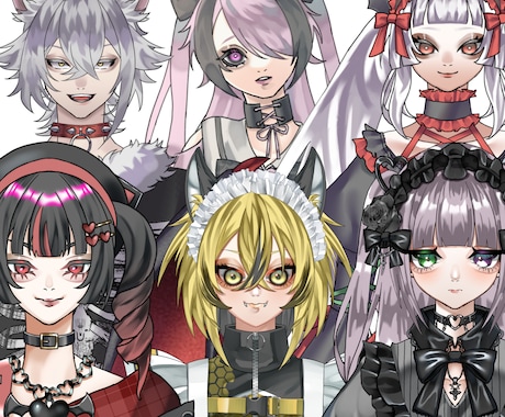 最短3日！立ち絵・キービジュアル製作いたします あなたのキャラクターを、魅力最大限に描き起こします イメージ2