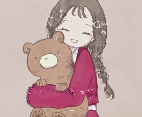 SNSアイコン制作します やわらかい雰囲気のアイコンお描きします イメージ2
