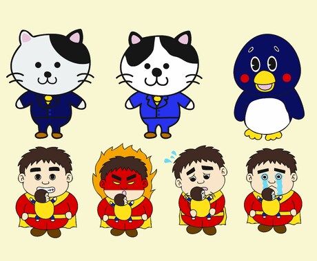 修正無制限!ゆる〜いキャラクター作ります 企業様、ブログのマスコット等にオススメ! イメージ2