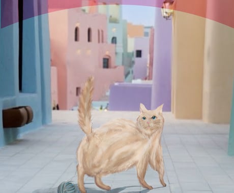 ペットや子どもの絵のイラストとデザインを制作します たくさんの動物たをちグラフィックデザインにしませんか。 イメージ1