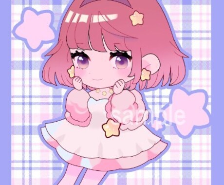 商用利用可、可愛いミニキャラ描きます ミニキャラ、配信用、アイコン、観賞用などに！ イメージ2