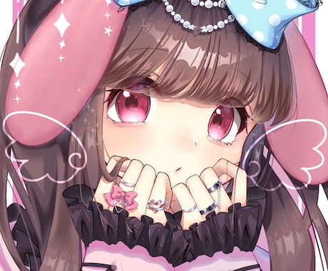 可愛い女の子描きます グッズ利用可能○リピート割可能です！ イメージ1
