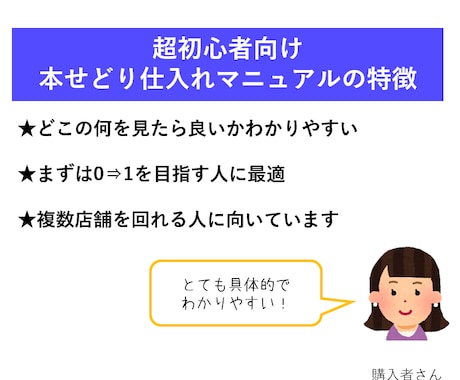 超初心者向け本せどり仕入れマニュアルを提供します 副業初心者でも具体的なリサーチ方法がわかる！ イメージ2