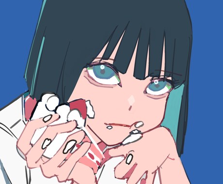 ポップで可愛い！ご希望のイラストを描きます SNSアイコン・グッズ・MVなどに！イラストオーダー イメージ2