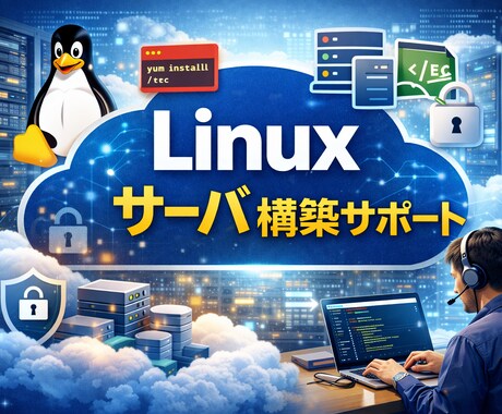 Linuxサーバの構築・初期設定の解説をします 初心者向けに、LinuxでWEBサーバーを立てる手順書です イメージ2