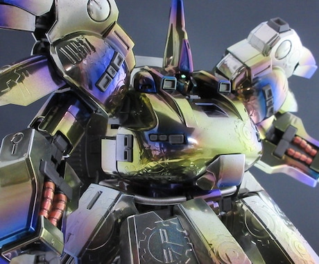 ガンプラ製作代行・グロス系・ツヤツヤ塗装致します 艶々(メッキ・キャンディ)特殊塗装(偏光マジョーラ)等 イメージ2