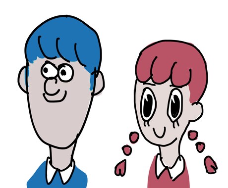 似顔絵を描きます 自分の記念、カップル、夫婦、大切な友達に贈り物にどうぞ イメージ2