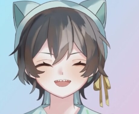 簡易的でも可愛い上半身モデルを制作します 初めての配信活動にぜひ！ イラストからモデリングまで作ります イメージ1