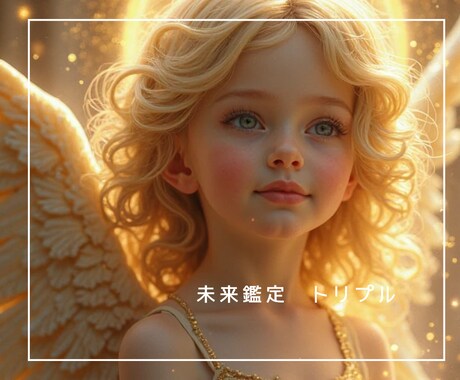 天使の未来鑑定トリプル　3つの未来視ます 未来を3場面鑑定し、今に使えるアドバイスをお送りします イメージ1