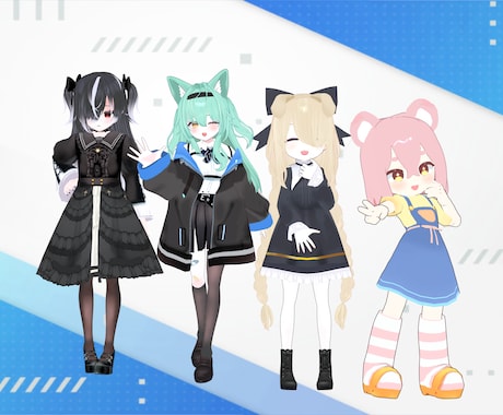 Vroidにて3Dモデル生成します Vrchat等アバターにも使用できます イメージ2
