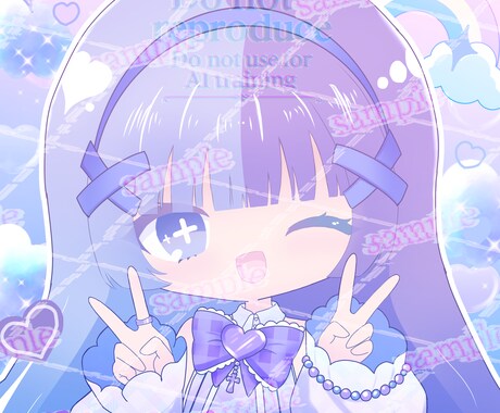 5名様限定▶︎目を惹くアイコン描きます 個性的で唯一無二の絵柄で絵を描かせてください イメージ1