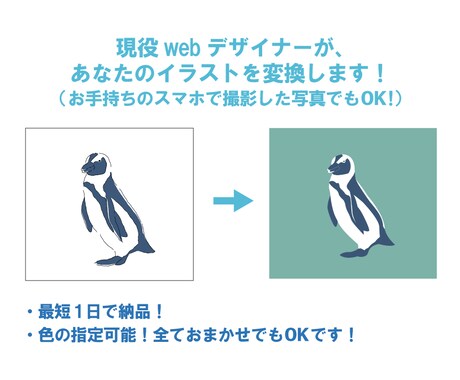 なめらかなベクターイラスト･aiデータに変換します いただいたイラストを、ベクターデータに再デザインします！ イメージ2