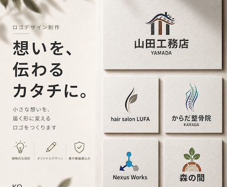 3案提案・修正無制限でロゴ制作します イメージ1