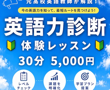 体験レッスン【初心者向け】中学英文法を解説します イメージ1