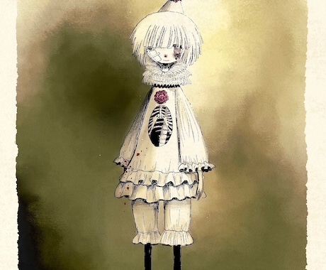 ダークなイラストお描きします MV用イラストやジャケ写、壁紙などにぜひ！ イメージ1
