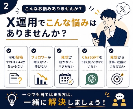 X初心者向け！7日間マンツーマンで伴走します 発信設計・AI活用・投稿添削まで対応 イメージ2