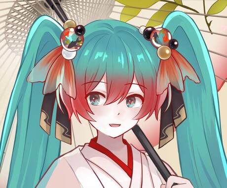 三名様まで、最低価格でアイコン描きます バストアップ・簡易背景のみ、限定で最低価格で描きます！ イメージ1