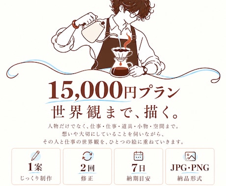人と、線と、余白で。ロゴを作ります イメージ1