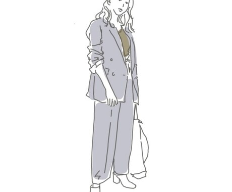 シンプルな全身イラスト描きます アイコン、思い出作りに...。 イメージ2