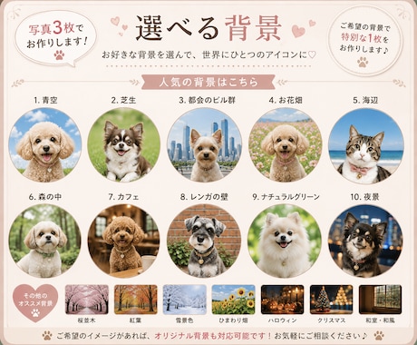 フォトリアル『うちの子』SNSアイコンお作りします 写真3枚からLINE・Instagram・X用アイコン作成 イメージ2