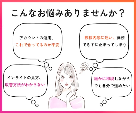 Instagram運用を伴走しながらサポートします 運用のコツ、実践しながら学べます。 イメージ2