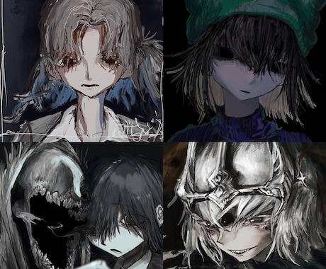 ダークな世界観のイラストを描きます ご相談だけでもOK！お気軽にご連絡ください！ イメージ2