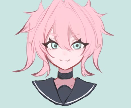 ふんわり！かわいいキャラアイコン描きます かわいいふんわりとした色のイラストはいかがですか？ イメージ1
