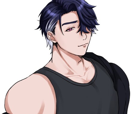 SNS等のアイコン、腰上イラスト描きます かっこいい、かわいい男性をお求めの方へ‼️ イメージ1
