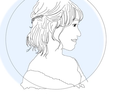 シンプルで嫌味のない似顔絵アイコンを描きます 商業みがなく、さっぱりしたおしゃれなアイコンが欲しい方に！ イメージ1