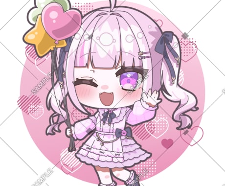 可愛いミニキャライラスト描きます カートゥーン風から可愛い系まで！ イメージ1