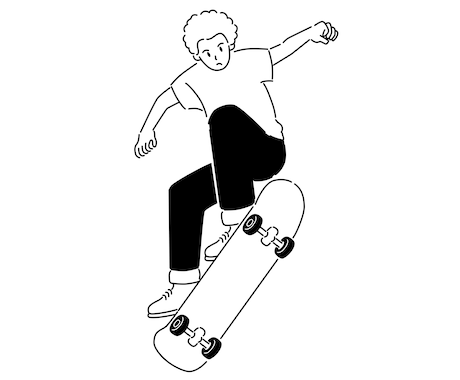 商用OK!シンプルでゆるいイラストをご提供致します イメージ1
