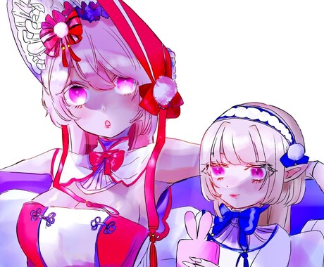 かわいい女の子を描きます かわいくてどこか芯のある女の子を描きます♡ イメージ1