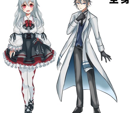 表情差分付き立ち絵イラストを作成します TRPG/動画配信/IRIAMなどに対応！ イメージ2