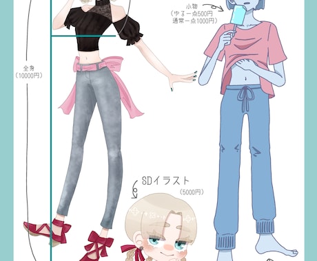 TRPG・ゲーム向けの立ち絵を制作します TRPGやゲームにご利用いただける立ち絵を制作します。 イメージ1