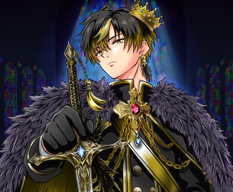男性キャラ特化！等身イラスト描きます 立ち絵・一枚絵など、カッコいい男性キャラクターを幅広く制作 イメージ2
