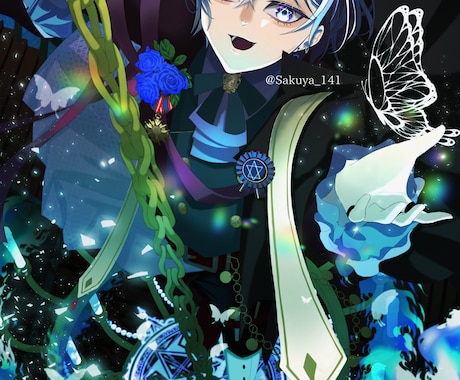オリキャラやVTuber1枚絵を制作します 繊細なイラストが欲しい方に向けて制作しています イメージ2