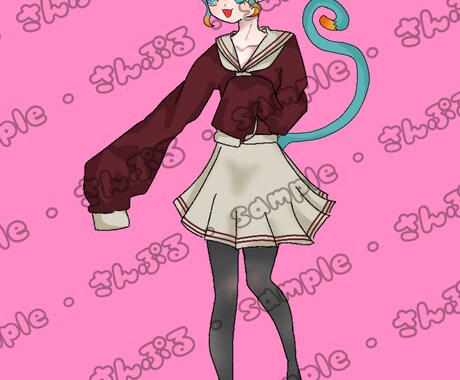 IRIAM立ち絵・アイコン販売いたします ポップでかわいい女の子のイラストが得意です！ イメージ2