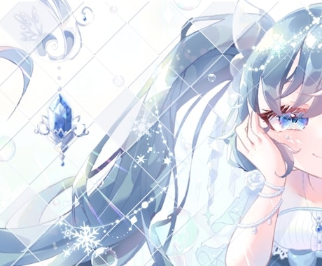 キラキラ可愛い/綺麗なイラスト描きます あなた好みのイラストを目指します イメージ2