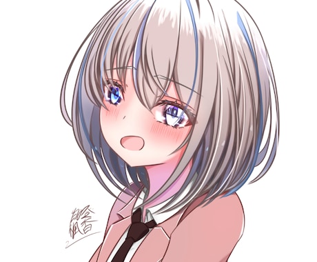 綺麗なアイコンイラスト描きます 可愛くて透明感のある綺麗なイラスト描きます！ イメージ1
