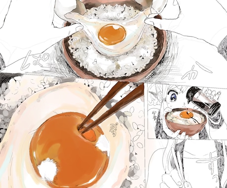 料理のイラストを提供致します 飲食店さんなどお店オリジナルの料理のイラストをお描きします イメージ2